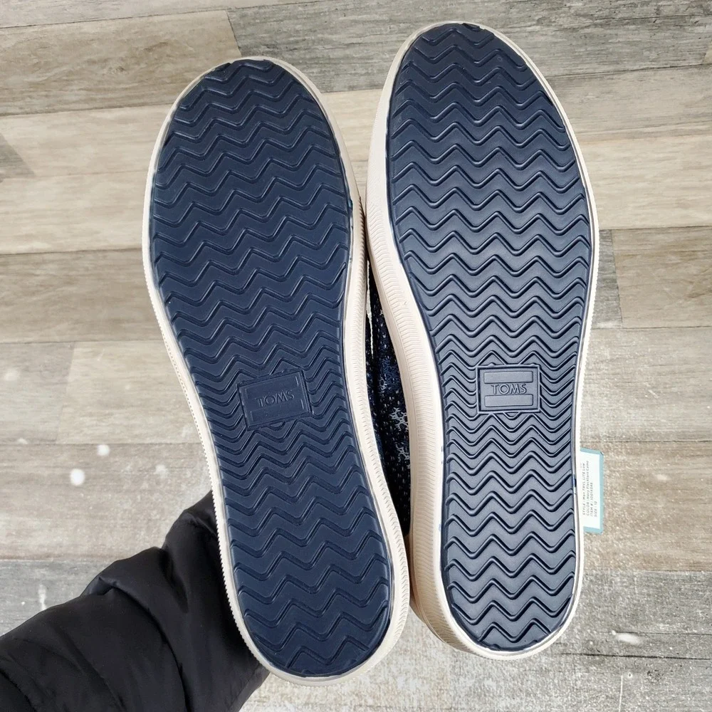 Toms Trvl Lite Low Mens Shoe Sz 12 Navy Flecktarn Camo Round Toe Casual Sneakers